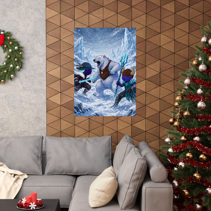 Bedtime Creations Poster — Frostmen vs. Polar Bear