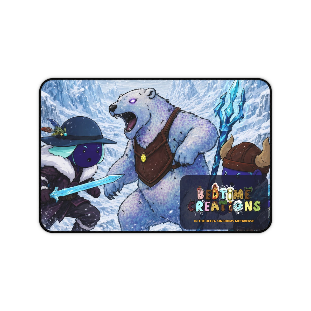 Bedtime Creations x Ultra Kingdoms Gaming Desk Mat — Frostmen Battle