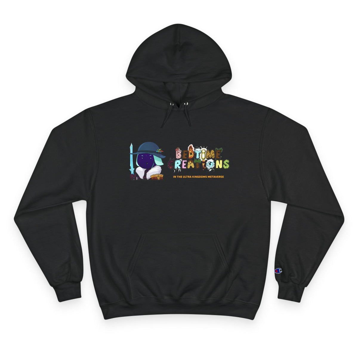 Bedtime Creations x Ultra Kingdoms Hoodie — Frostman Ice Swordsman — Champion Hoodie