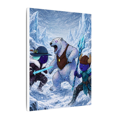 Bedtime Creations Canvas Wall Art — Frostmen vs. Polar Bear