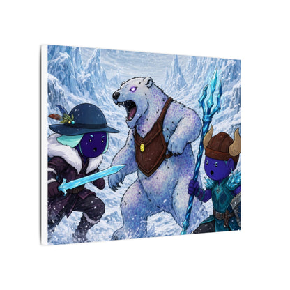 Bedtime Creations Canvas Wall Art — Frostmen vs. Polar Bear