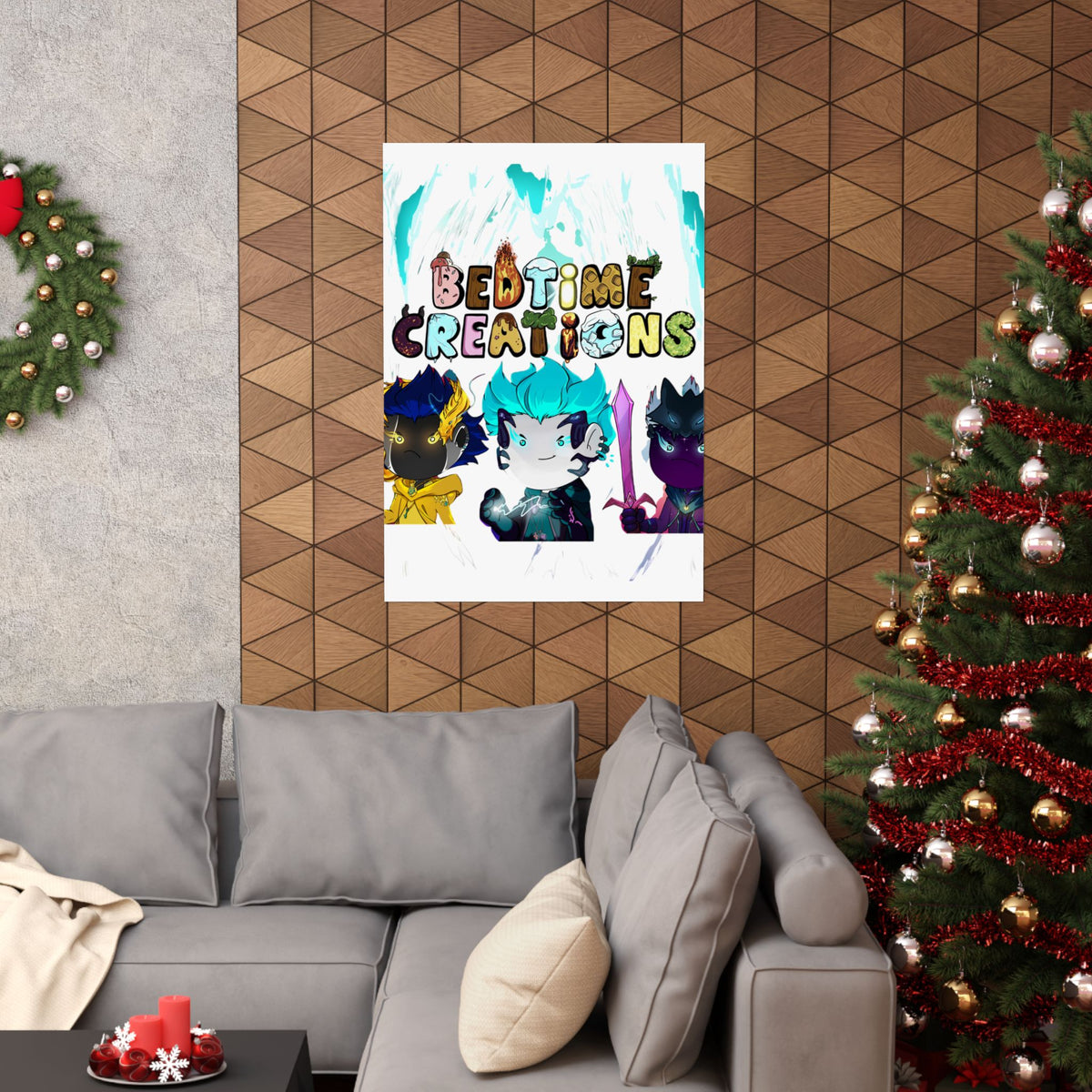 Bedtime Creations Poster — Chibi Fantasy Friends