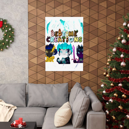 Bedtime Creations Poster — Chibi Fantasy Friends