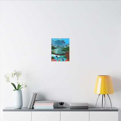 Bedtime Creations Canvas Wall Art — Woodlanders Valley