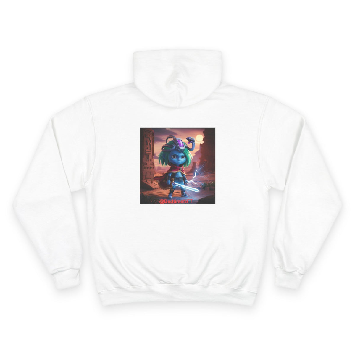 Bedtime Creations Back Art Hoodie #4 — Champion Hoodie