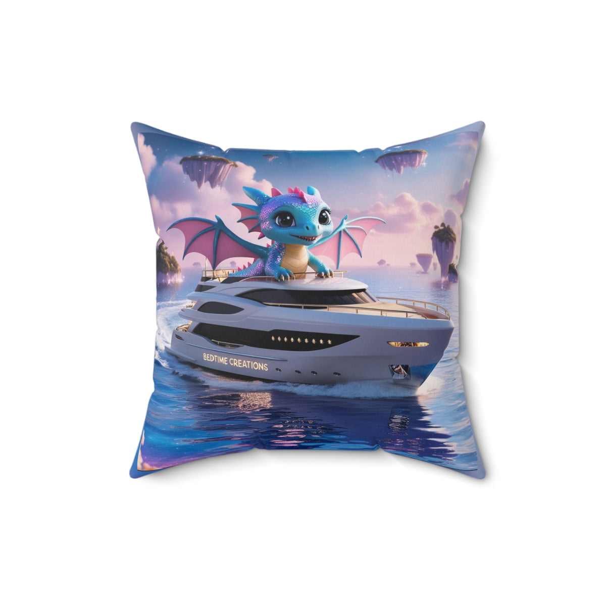 Bedtime Creations Throw Pillow — Dragon Voyage
