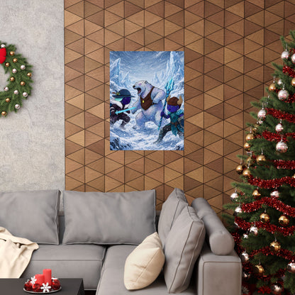 Bedtime Creations Poster — Frostmen vs. Polar Bear