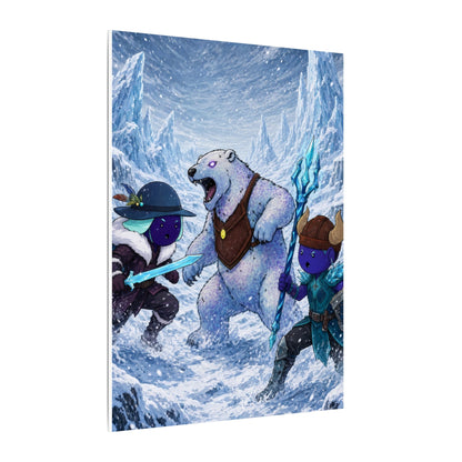 Bedtime Creations Canvas Wall Art — Frostmen vs. Polar Bear