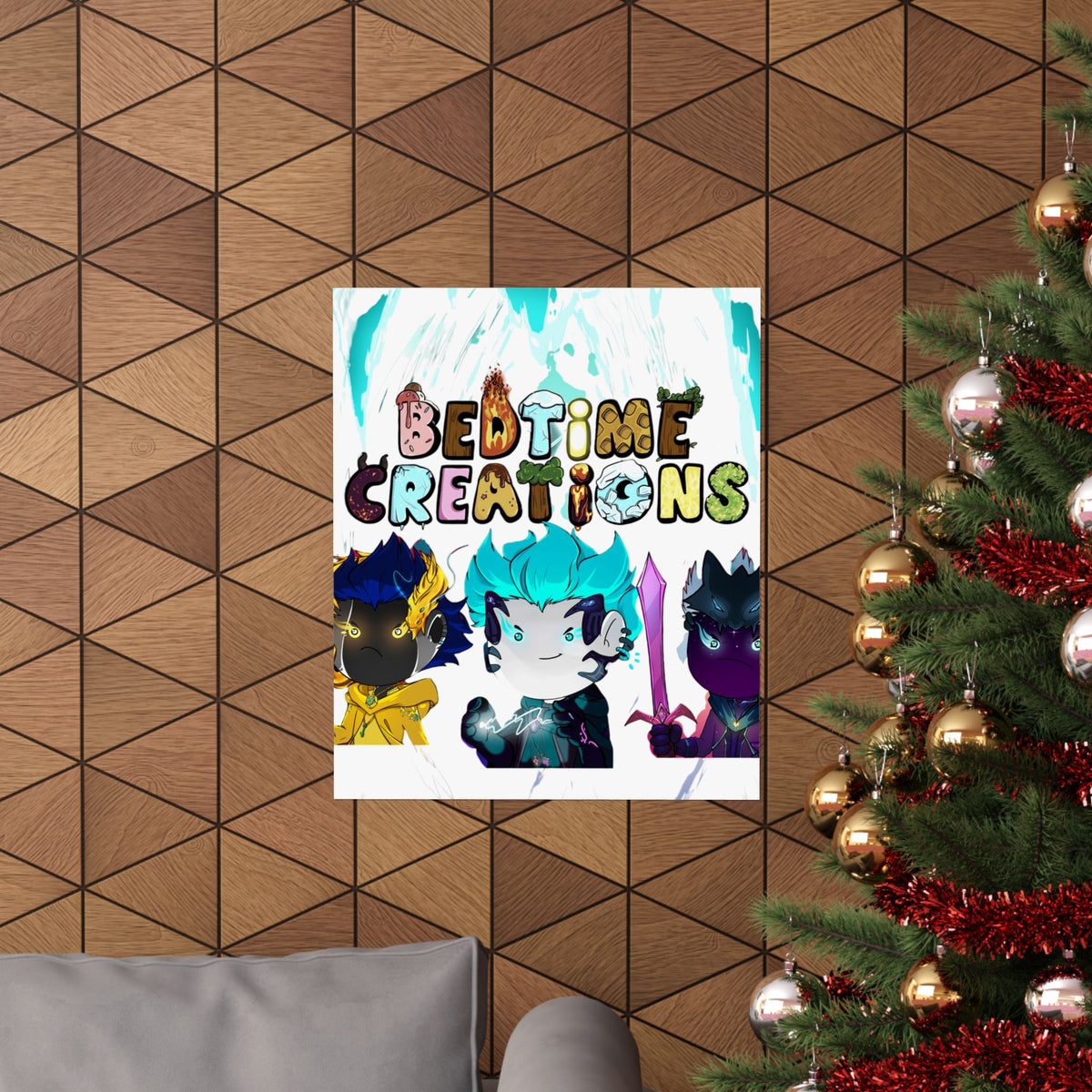 Bedtime Creations Poster — Chibi Fantasy Friends