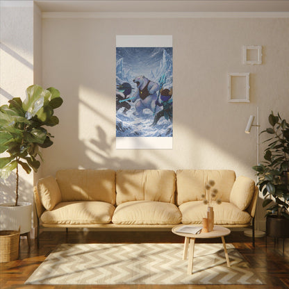 Bedtime Creations Canvas Wall Art — Frostmen vs. Polar Bear