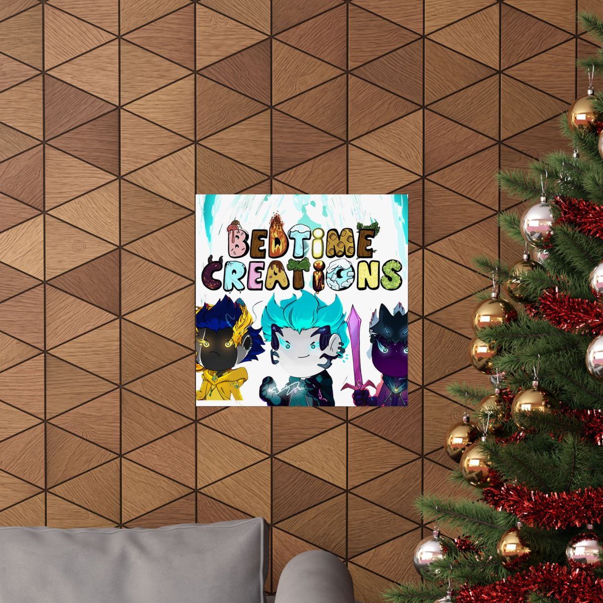 Bedtime Creations Poster — Chibi Fantasy Friends