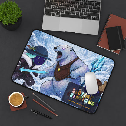 Bedtime Creations x Ultra Kingdoms Gaming Desk Mat — Frostmen Battle