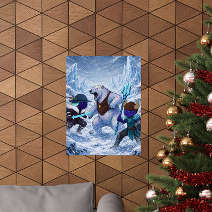 Bedtime Creations Poster — Frostmen vs. Polar Bear