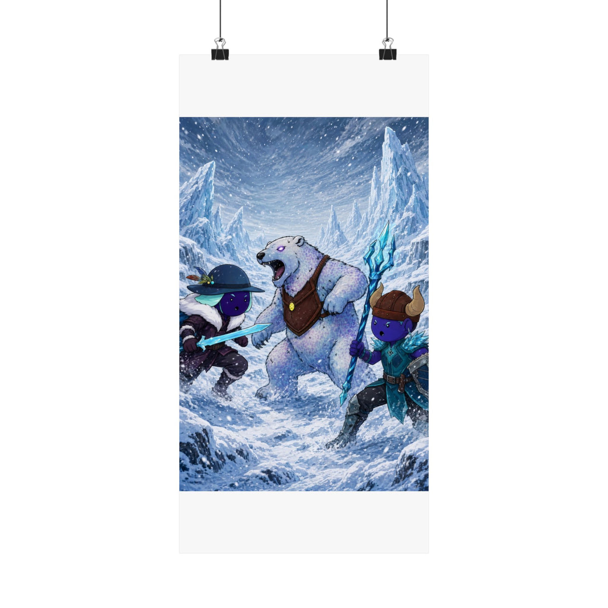 Bedtime Creations Poster — Frostmen vs. Polar Bear