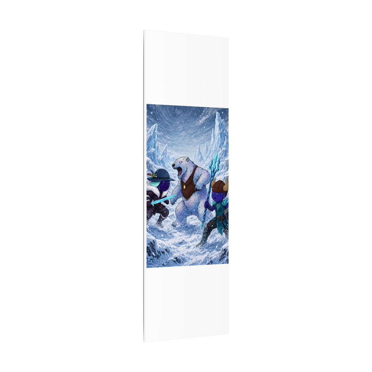 Bedtime Creations Canvas Wall Art — Frostmen vs. Polar Bear