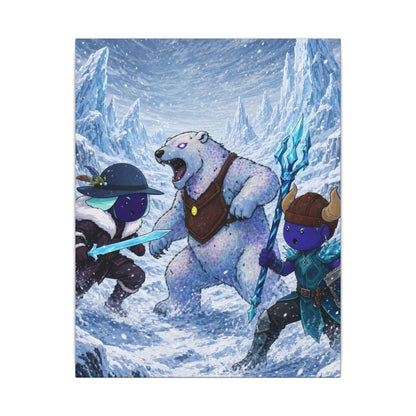 Bedtime Creations Canvas Wall Art — Frostmen vs. Polar Bear