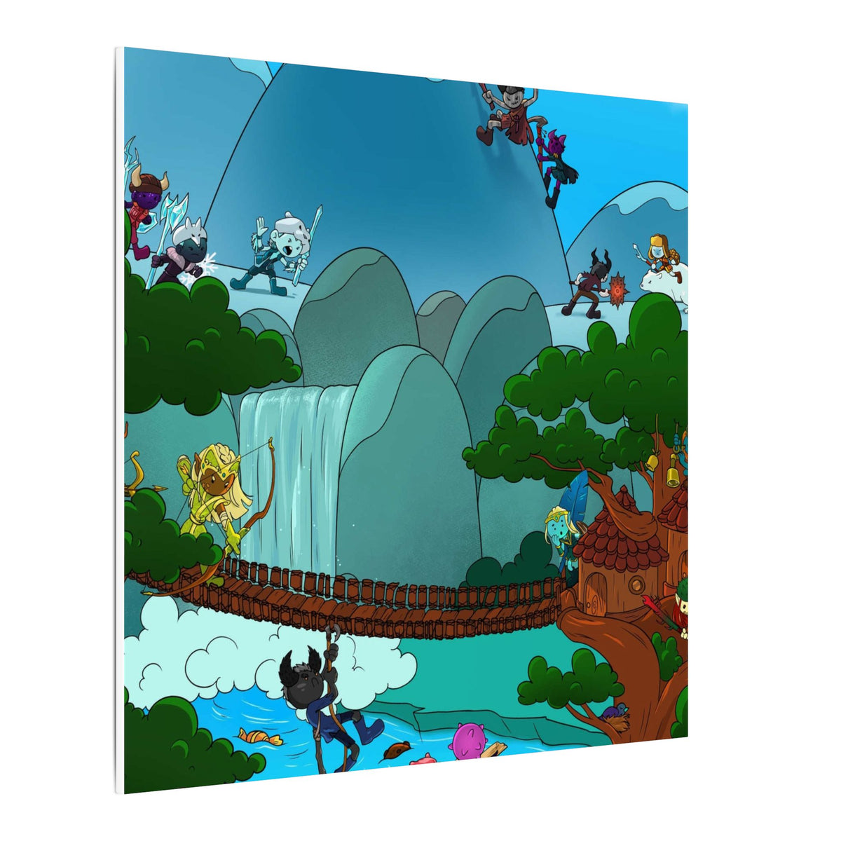 Bedtime Creations Canvas Wall Art — Woodlanders Valley