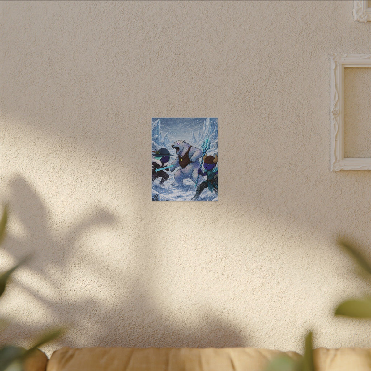 Bedtime Creations Canvas Wall Art — Frostmen vs. Polar Bear