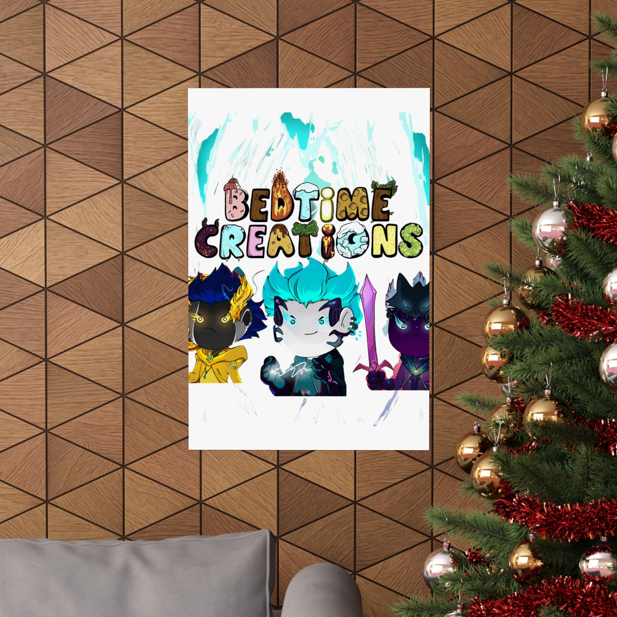 Bedtime Creations Poster — Chibi Fantasy Friends