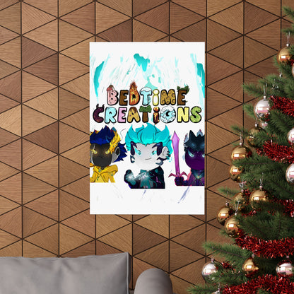 Bedtime Creations Poster — Chibi Fantasy Friends