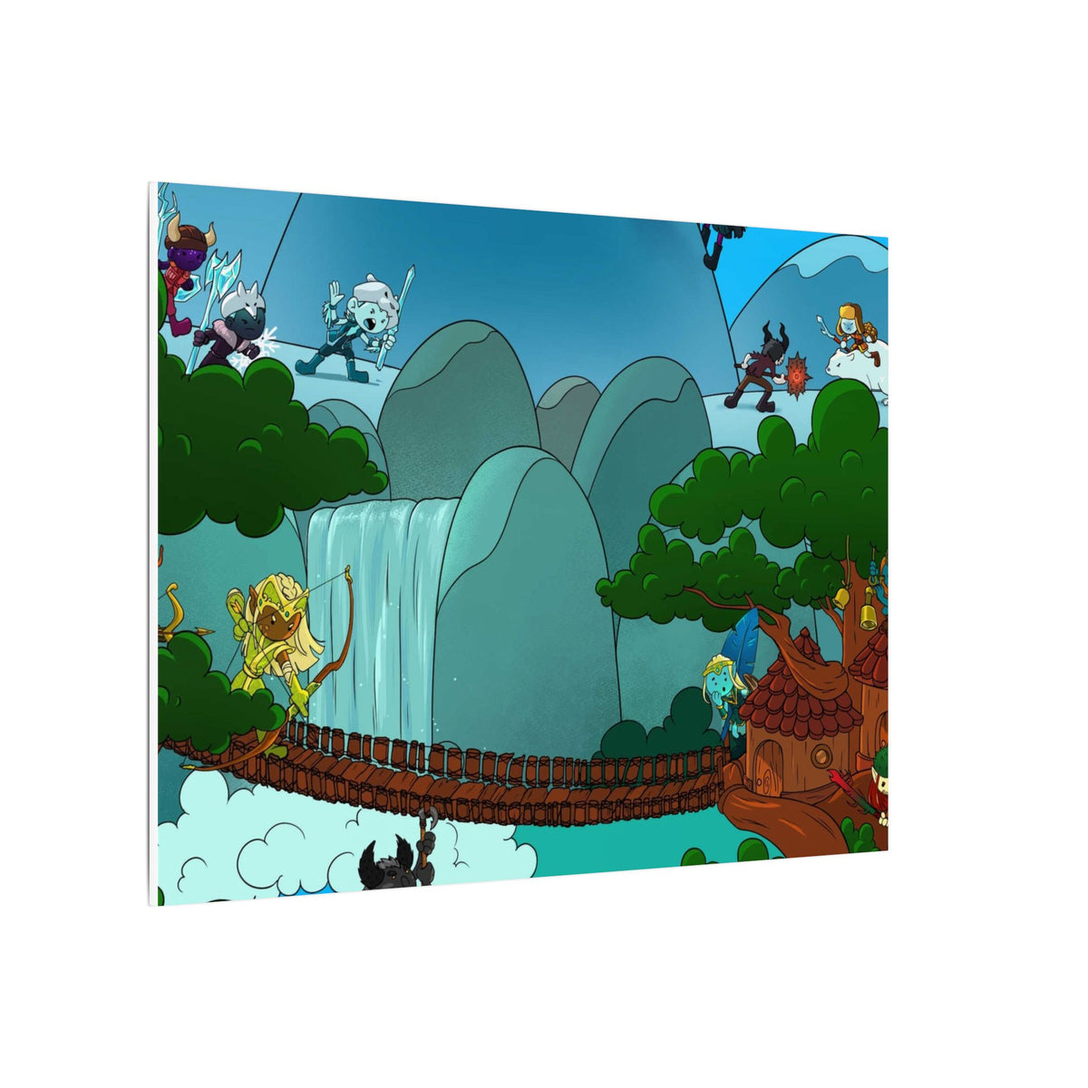 Bedtime Creations Canvas Wall Art — Woodlanders Valley