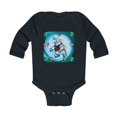 Bedtime Creations Infant Long Sleeve Bodysuit — Crystal Polar Bear