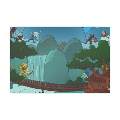 Bedtime Creations Canvas Wall Art — Woodlanders Valley