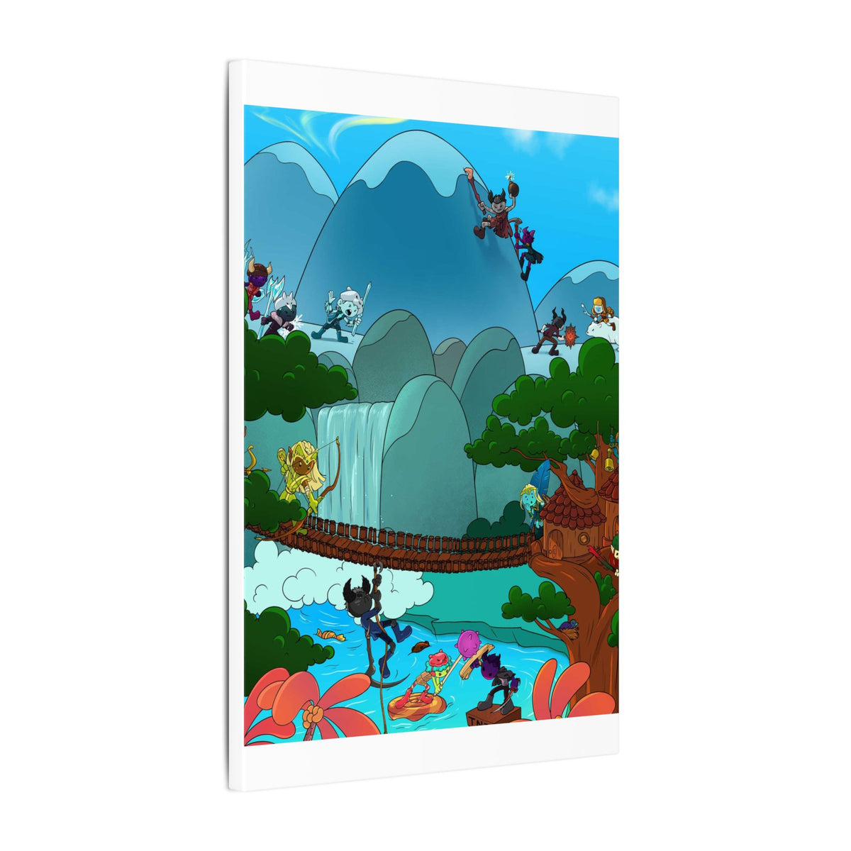 Bedtime Creations Canvas Wall Art — Woodlanders Valley