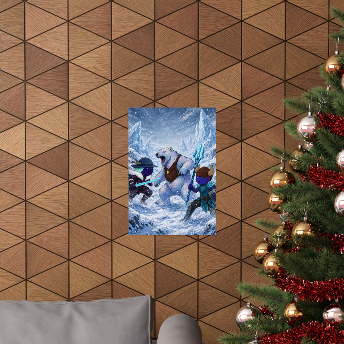 Bedtime Creations Poster — Frostmen vs. Polar Bear