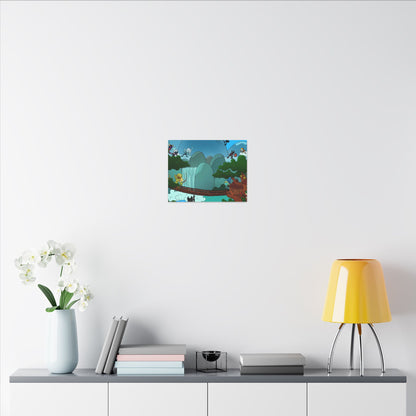 Bedtime Creations Canvas Wall Art — Woodlanders Valley