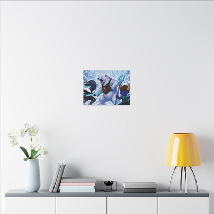 Bedtime Creations Canvas Wall Art — Frostmen vs. Polar Bear