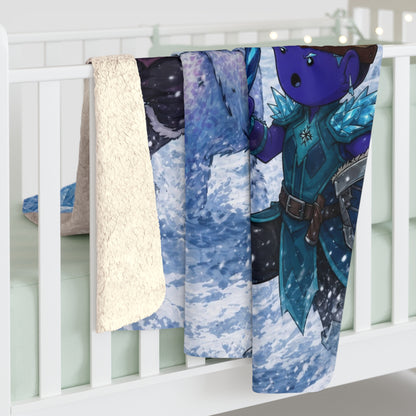 Bedtime Creations Sherpa Fleece Blanket — Frostmen vs. Polar Bear