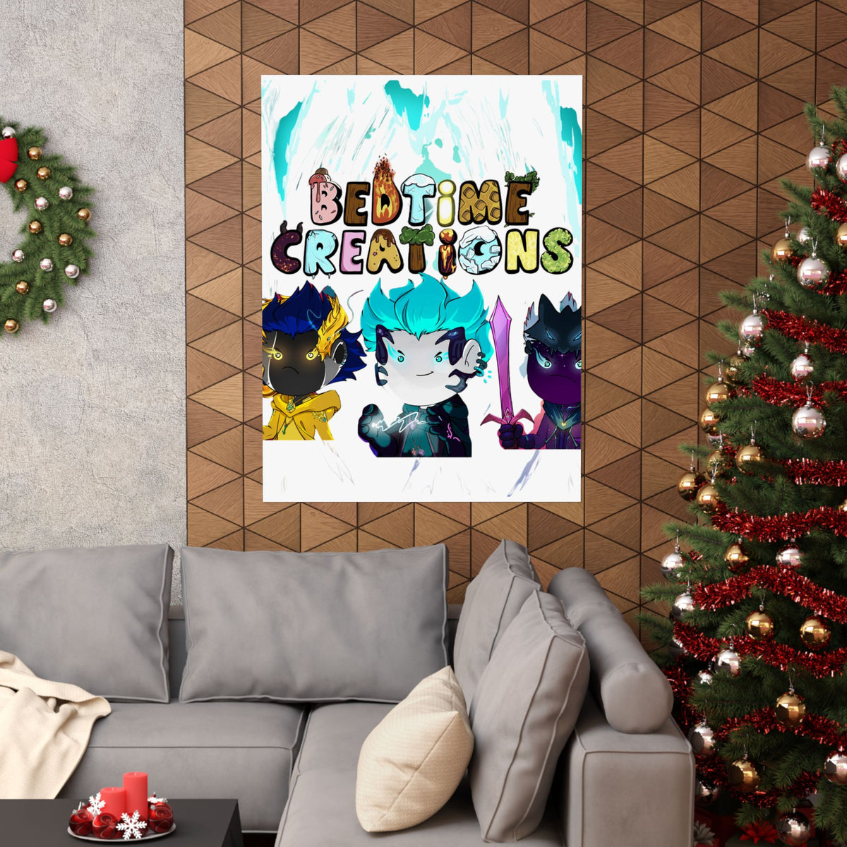 Bedtime Creations Poster — Chibi Fantasy Friends