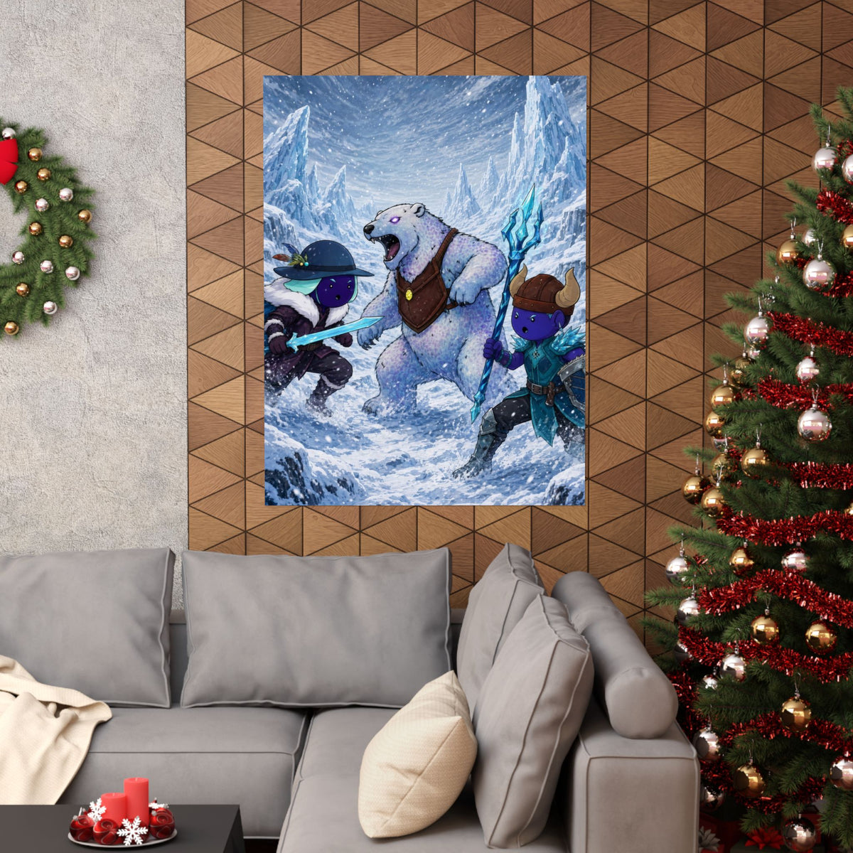 Bedtime Creations Poster — Frostmen vs. Polar Bear