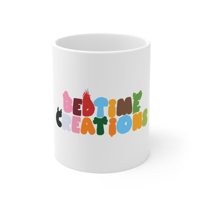 Bedtime Creations Mug — Rainbow Logo