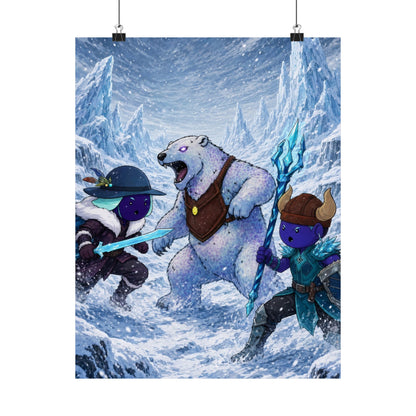 Bedtime Creations Poster — Frostmen vs. Polar Bear