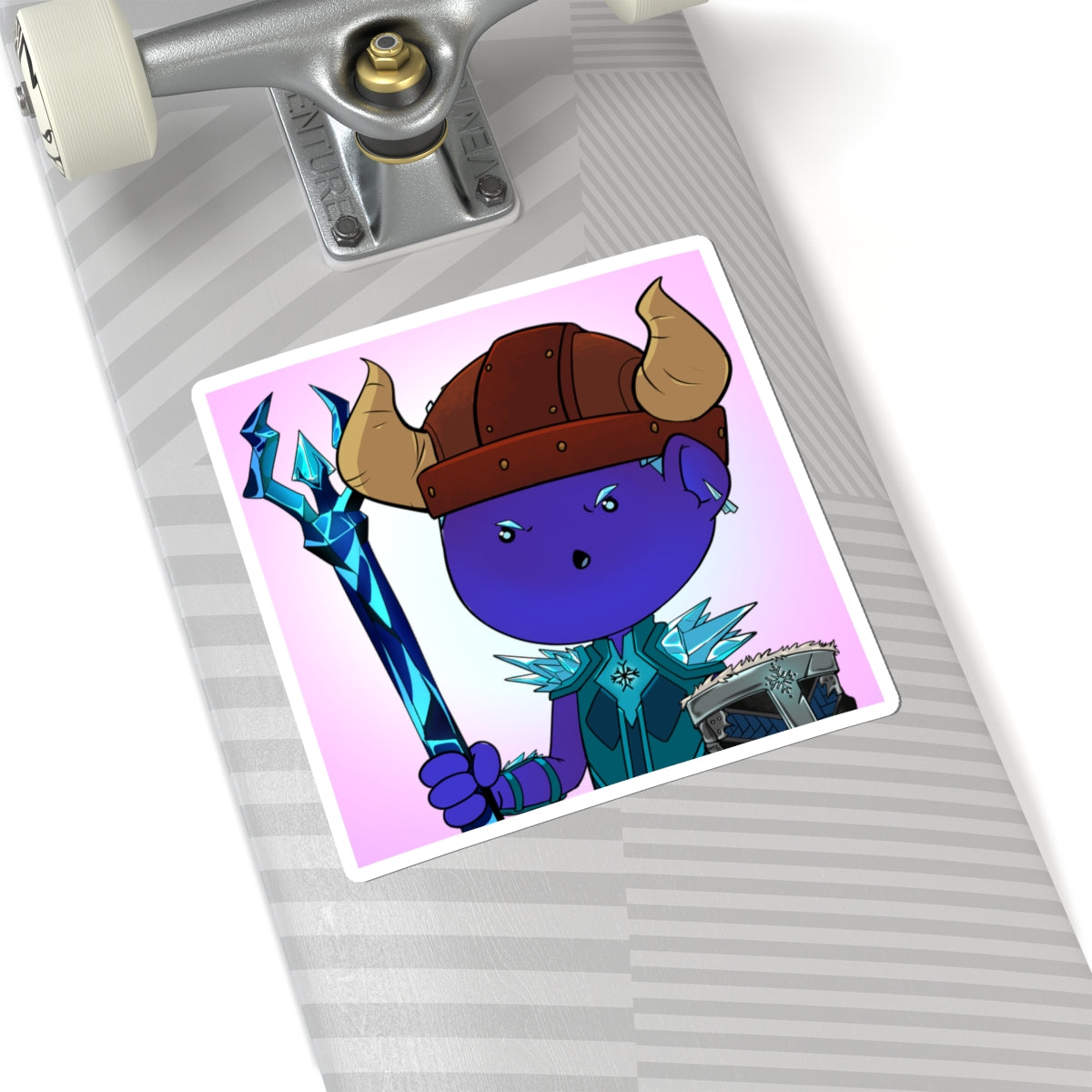 Bedtime Creations Kiss-Cut Sticker — Frostman Trident Warrior