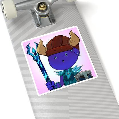 Bedtime Creations Kiss-Cut Sticker — Frostman Trident Warrior