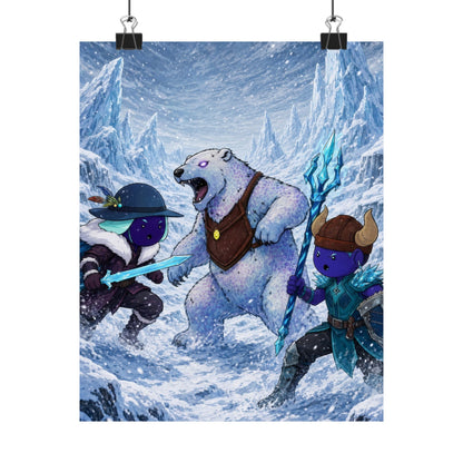 Bedtime Creations Poster — Frostmen vs. Polar Bear
