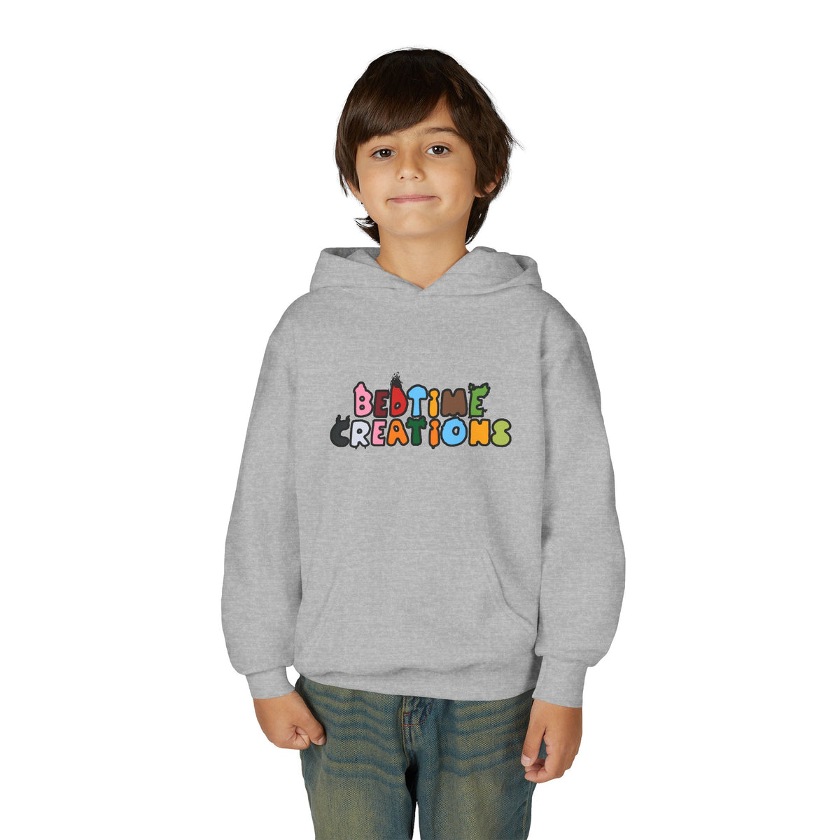 Bedtime Creations Youth Hoodie — Color Logo