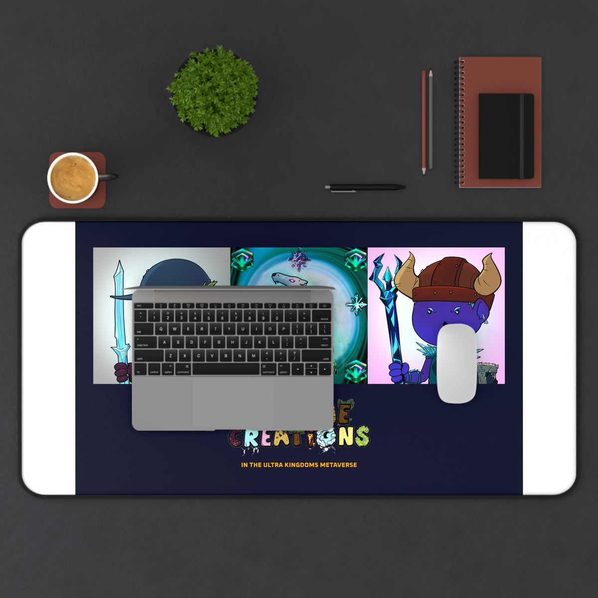 Bedtime Creations x Ultra Kingdoms Gaming Desk Mat — Frostmen & Polar Bear