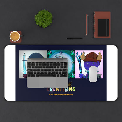 Bedtime Creations x Ultra Kingdoms Gaming Desk Mat — Frostmen & Polar Bear