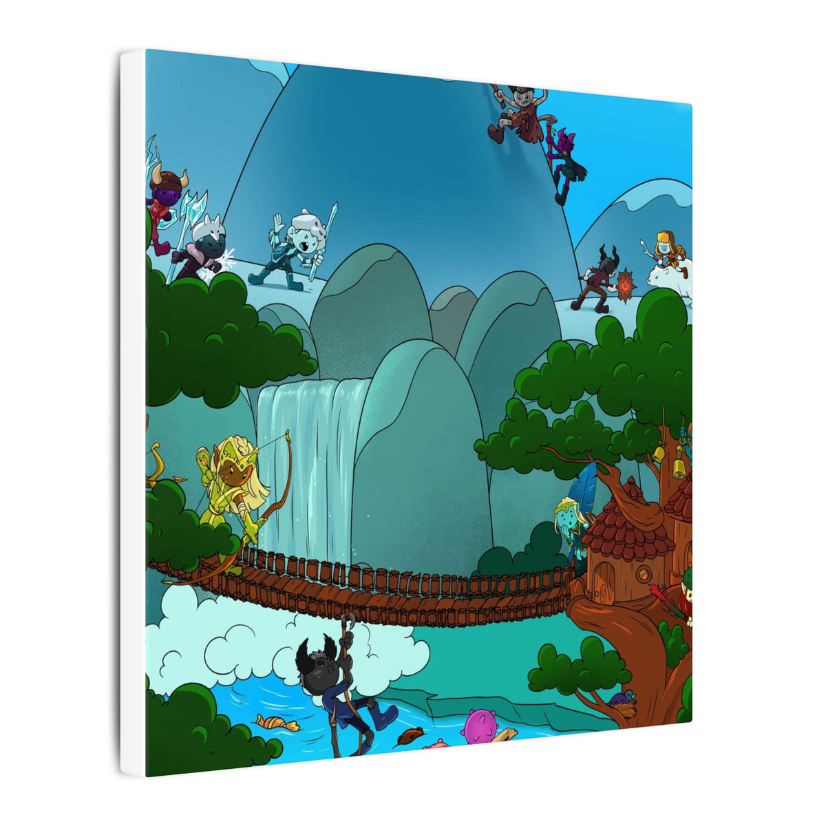 Bedtime Creations Canvas Wall Art — Woodlanders Valley