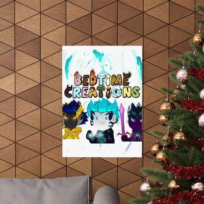 Bedtime Creations Poster — Chibi Fantasy Friends