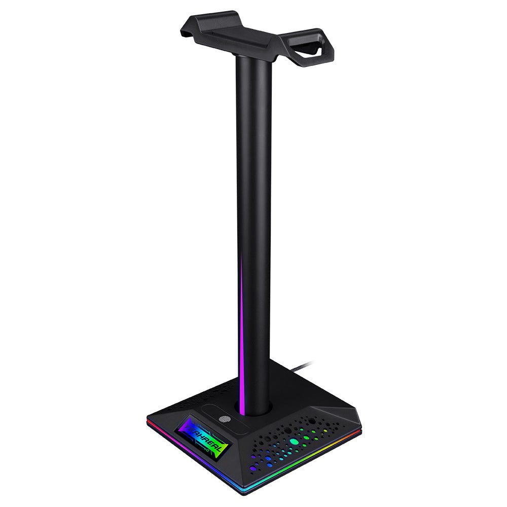 RGB Gaming Headset Stand with Dual USB