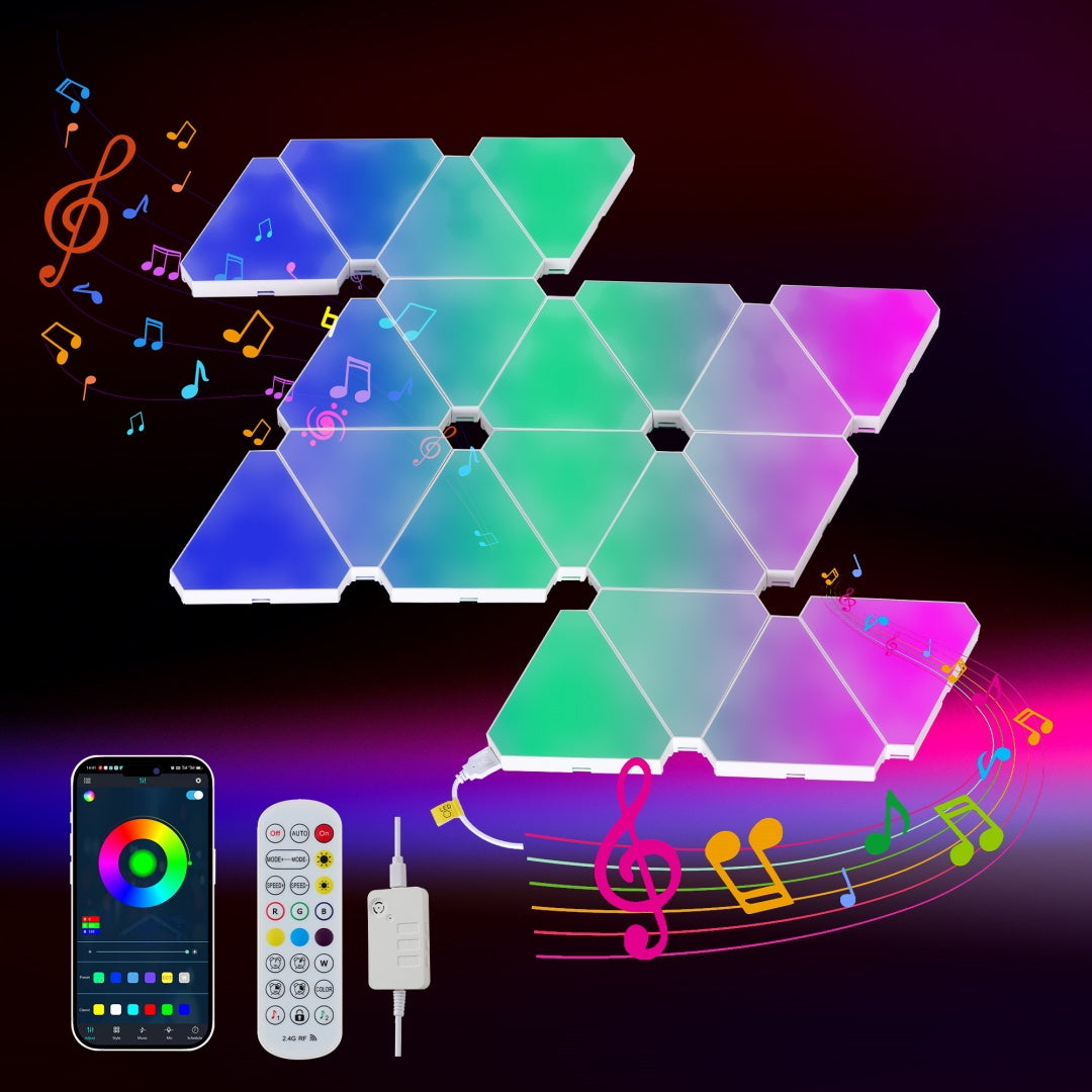 Smart RGB Triangle Wall Light Panels (20 Pack)